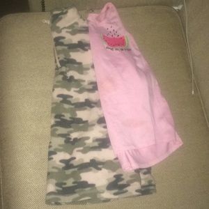 Set of a sweatshirt and tank top